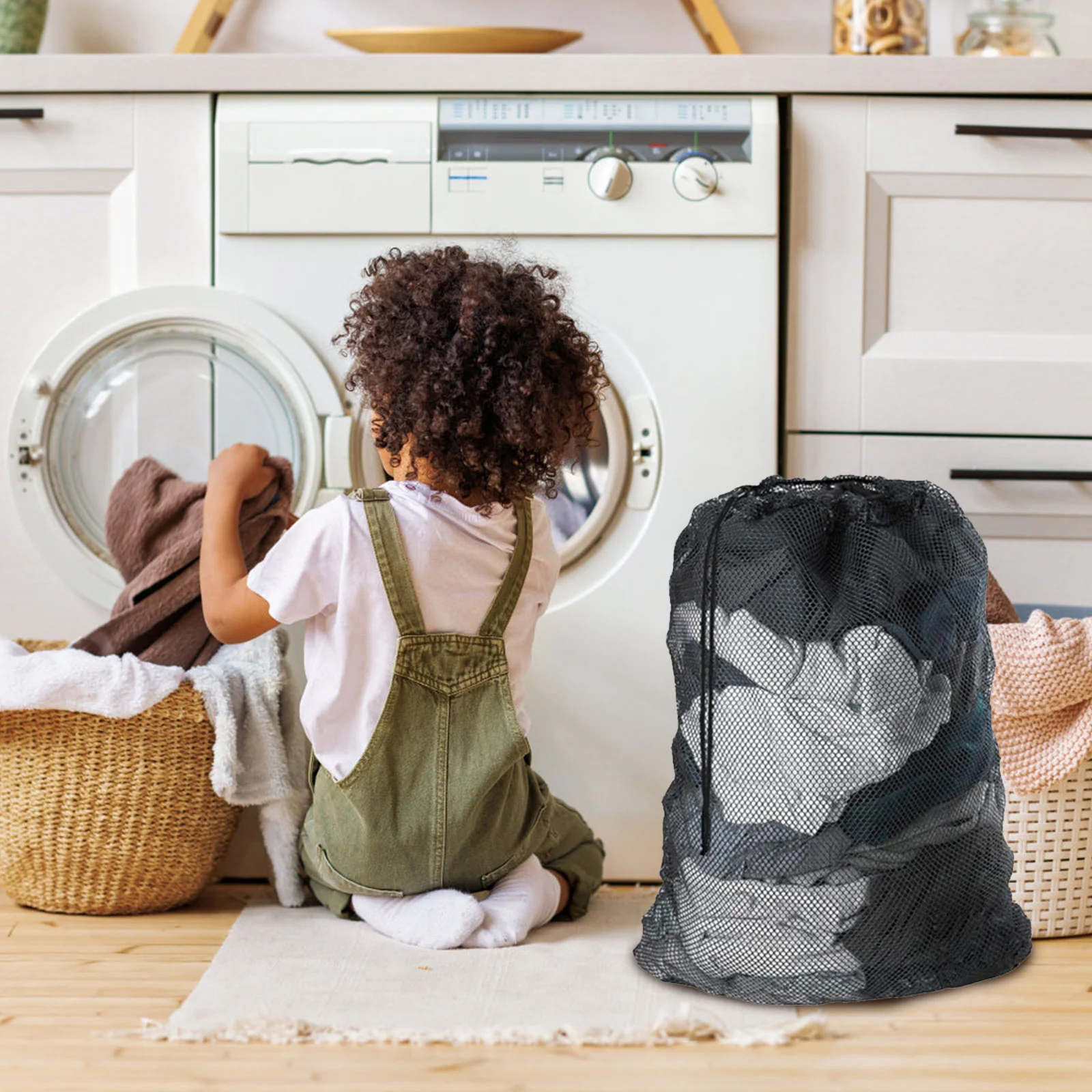 

Bag Laundry Washing Bagsextra Pouch Duty Heavy Large Travel Machinemeshblouse Wash Socks Zip Stocking Clothes Home Dirty