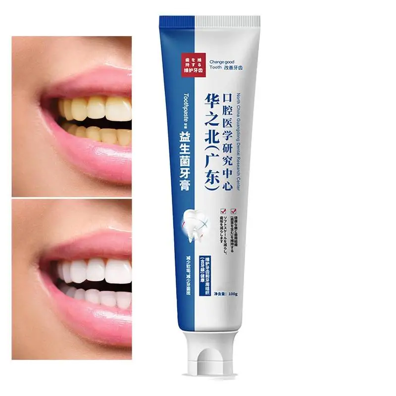 

Probiotic Toothpaste Deep Cleaning Tooth Paste For Women And Men Oral Portable Toothpaste To Freshen Bad Breath Healthy Teeth