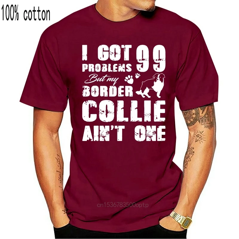 

Men's Border Collie T Shirt Customize Cotton S-3xl Basic Solid Crazy New Style Summer Style Slim Shirt