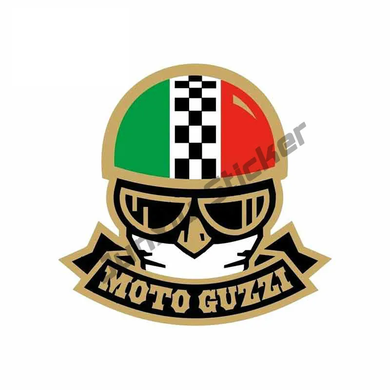 

Funny Car Stickers and Decals for MOTO GUZZI Waterproof JDM Laptop Vinyl Fine Motorcycle Vinyl Exterior Decoration KK13*13cm