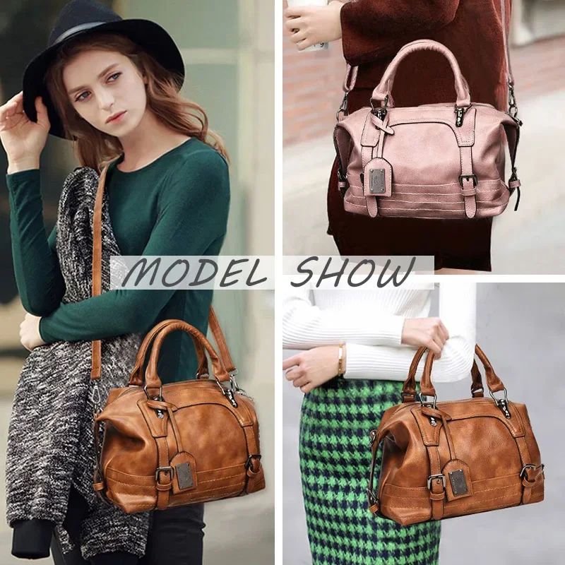 

Bags for Women New Europe and The United States Trend of Retro Fashion with Large Capacity Shoulder Diagonal Cross-body Bag