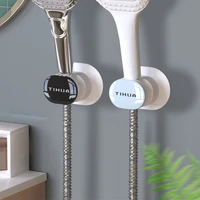 adjustable shower head holder punch free universal nozzle wall stand 360%c2%b0 rotation bracket base stand home bathroom accessores