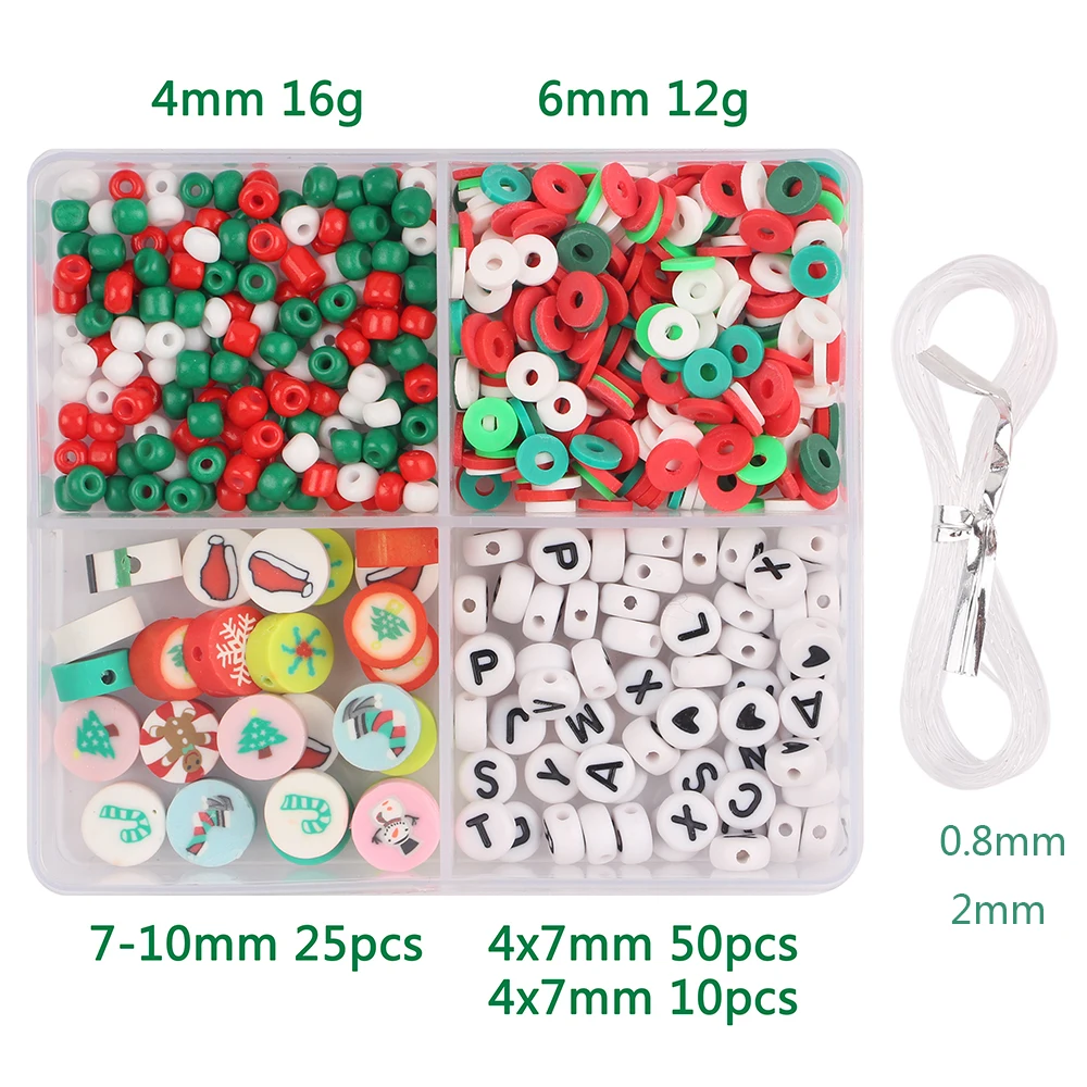 1 Коробка Бусины Из Полимерной Глины Стеклянные Акриловые С Буквами сделай Сам