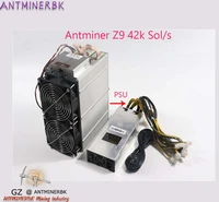 used asic equihash miner antminer z9 42k sols with 1800w power supply better than antminer z9 mini s9 innosilicon a9