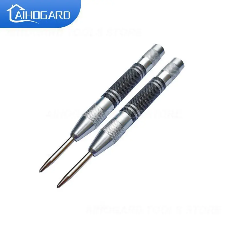 

Automatic Center Pin Spring Loaded Mark Center Hole Punch Needle Wood Indentation Mark Woodworking Carpenters Tool Bit