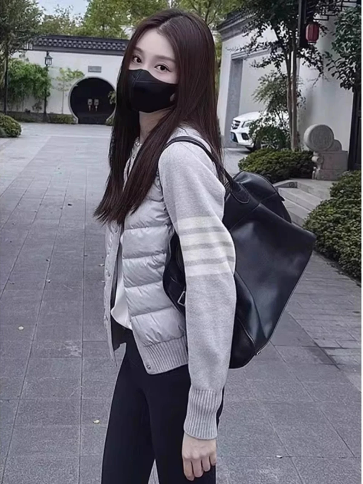 Пуховое пальто с хлопковой подкладкой. Женская одежда. Осень и зима 2024. Новинка.