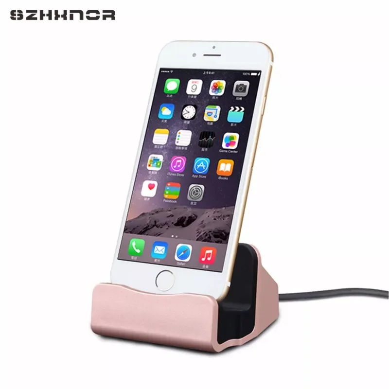 

8 pin Charger dock USB Cable Docking Station Charging Desktop Cradle Stand for iPhone 13 12 11 pro max 5 5s se 6 6s 7 8 Plus X
