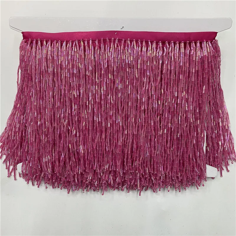 

wholesale 2metros/lot 15cm wide beads Tassel trim Fringe Lace Home Textile curtain Latin Ribbon