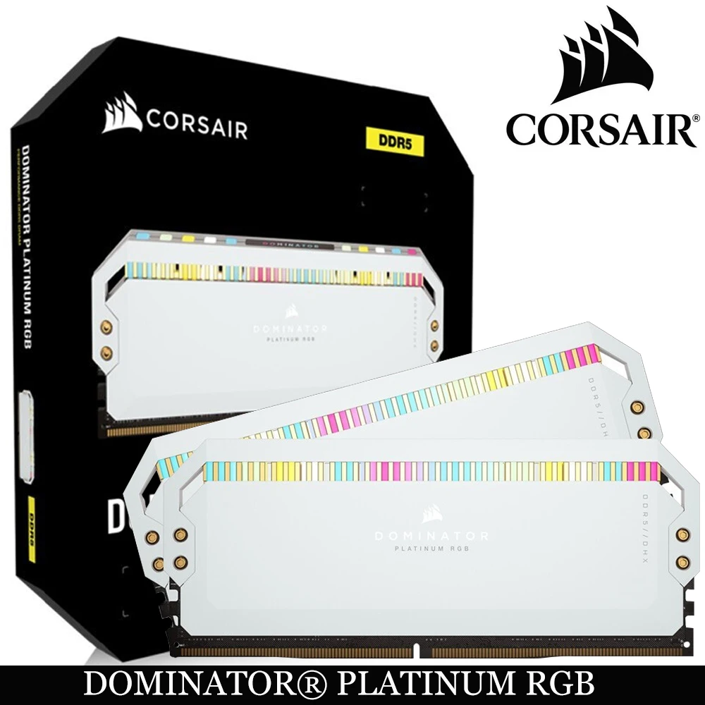 

Corsair DOMINATOR® PLATINUM RGB 32GB (2x16GB) DDR5 DRAM 5200MHz C40 5600MHz C36 Memory Kit — Black