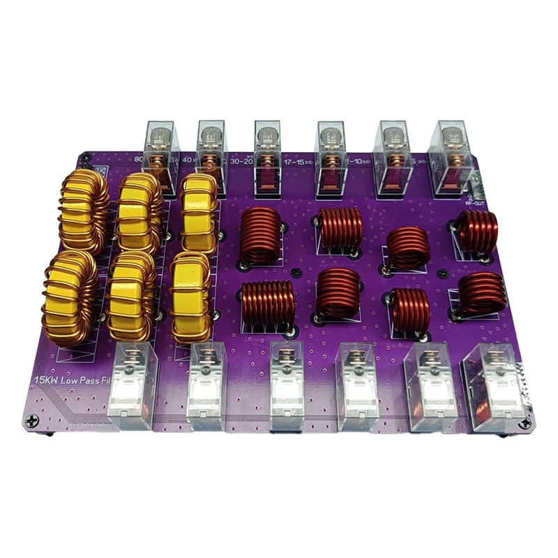 1500 Вт 50 Ом 10-полосный фильтр нижних частот для усилителей коротковолновой