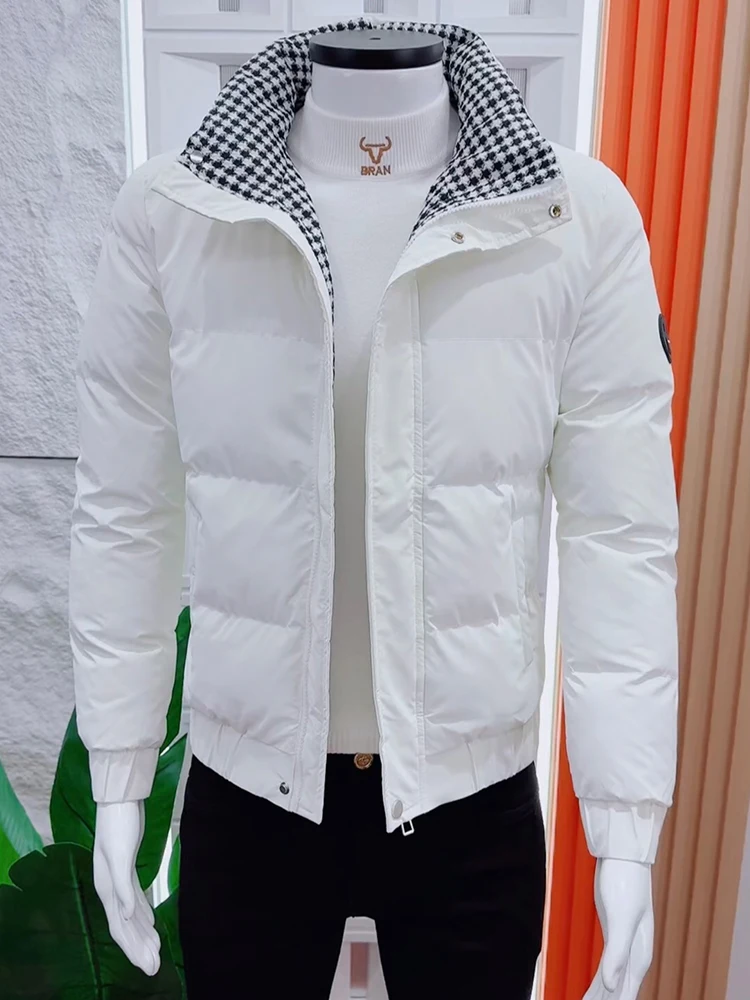 Новая мужская куртка на хлопковой подкладке однотонная простая верхняя одежда