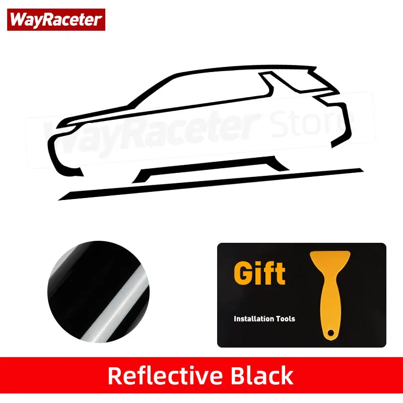 

Светоотражающая наклейка на окно автомобиля, креативная графика, Виниловая наклейка для Land Rover Discovery Sport L550 2019 2020 2022 2023, аксессуары