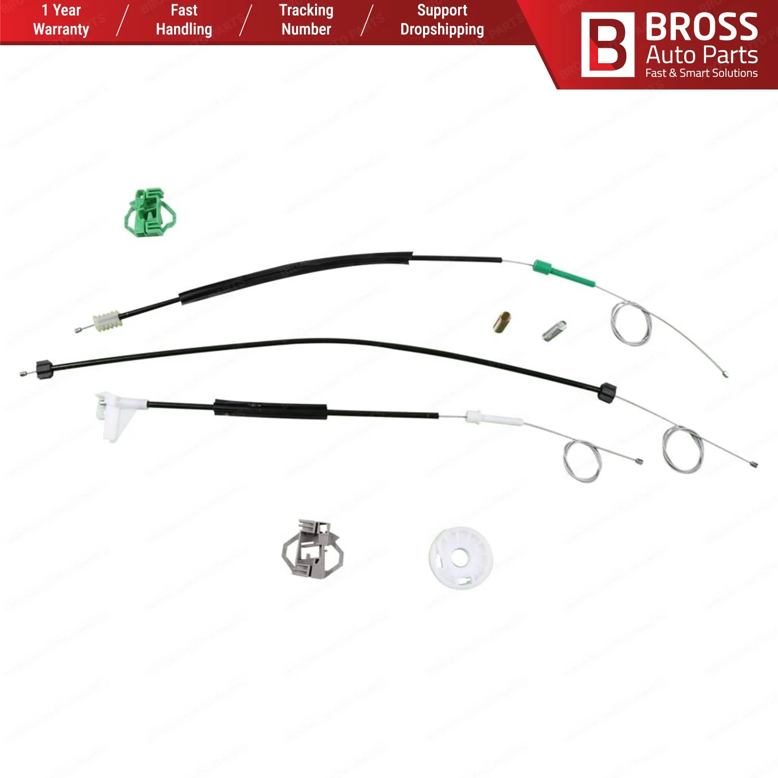 Bross автозапчасти BWR443 электрическая мощность регулятор окна Ремонтный комплект