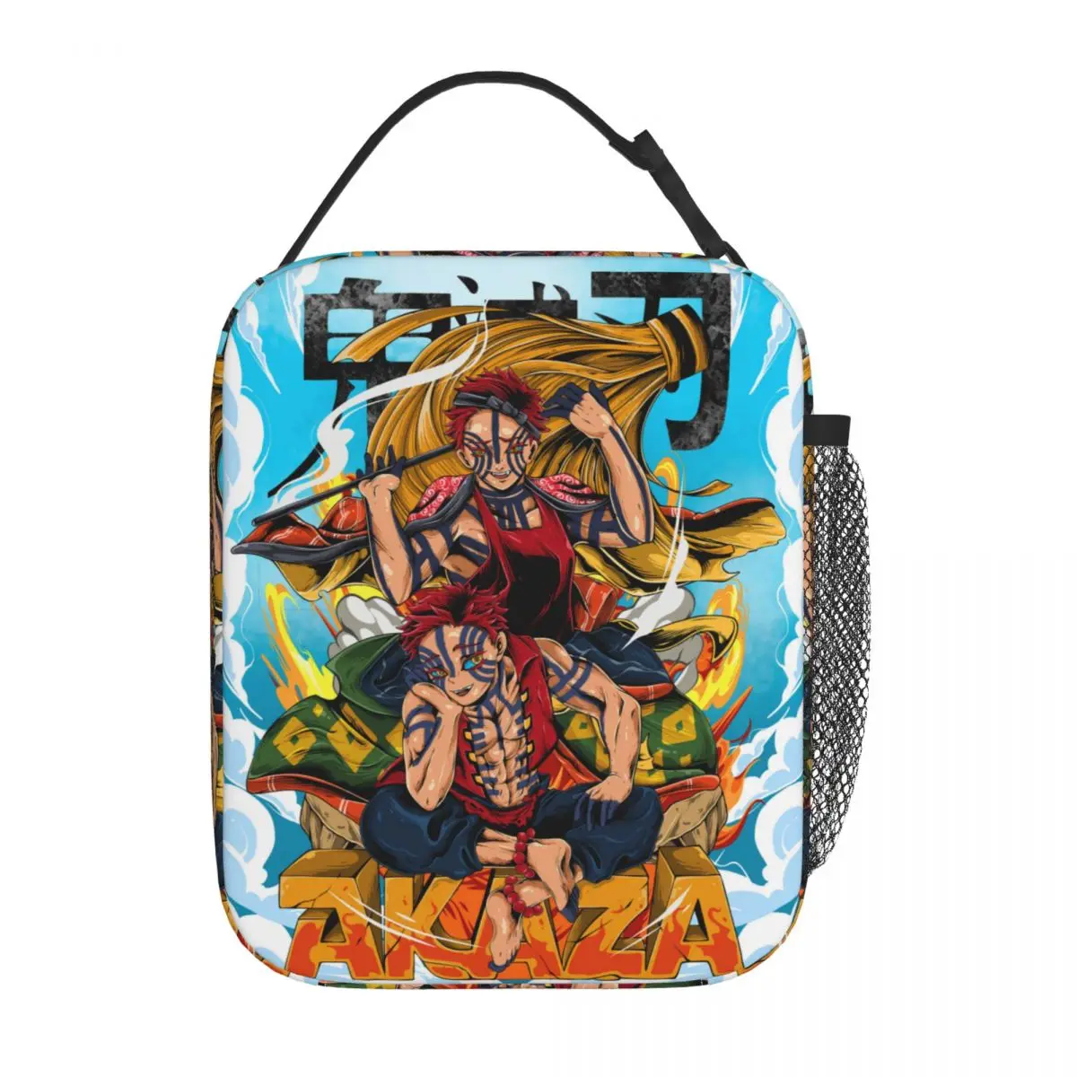

Akaza Demon Slayer Kimetsu No Yaiba Thermal Insulated Lunch Bags School Portable Bag for Lunch Thermal Cooler Lunch Box