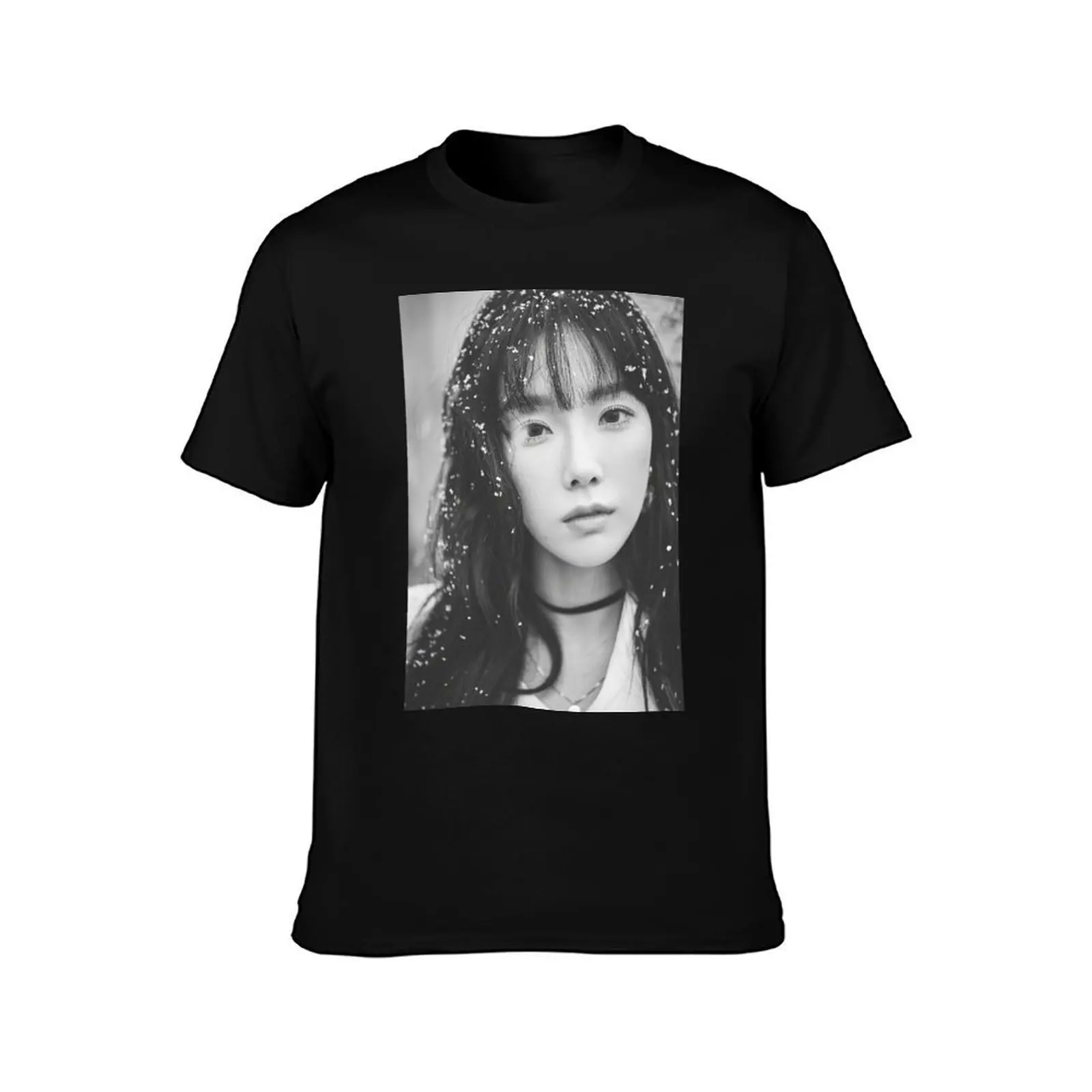 Фото Футболка GIRLS GENERATION TAEYEON THIS CHRISTMAS, повседневный дышащий топ с короткими рукавами №2
