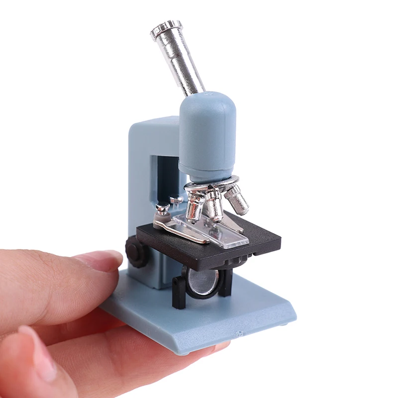 

1Set Doll House Microscope Miniature Laboratory Equipment Tube Rack Laboratory Accessory DecorToy Accessories Decoration