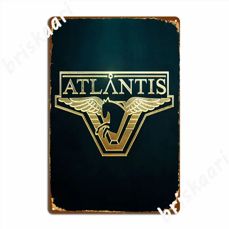 Металлический знак Stargate Atlantis Настенный декор паб гараж кинотеатр кухня жестяной