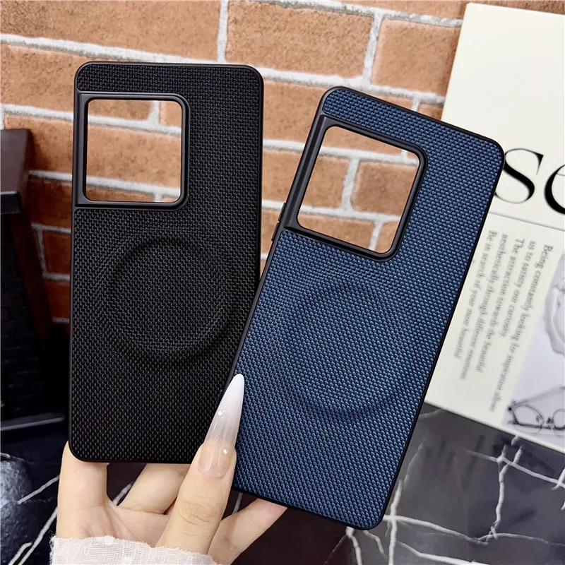 Фото Чехол для Sony Xperia 1 VIII в деловом стиле из тонкой ткани саржевого плетения, магнитный противоударный чехол для Sony Xperia 1 VIII Funda №4