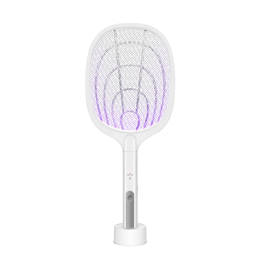 

3000V Electric Mosquito Killer UV Light Fly Swatter Mosquito Trapper Rechargeable Bug Zapper Racket for Insects 1200mAh