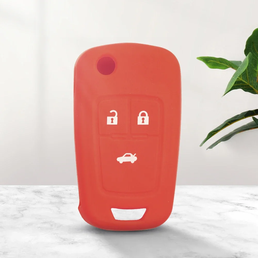

Силиконовый чехол для автомобильного ключа KEYYOU, чехол-Обложка для ключа для Chevrolet Cruze AVEO SAIL TRAX Малибу каптива, откидной ключ с 3 кнопками
