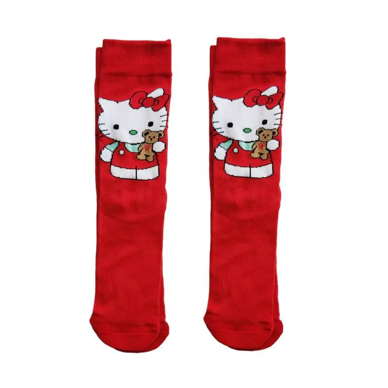 

Милые носки Sanrio с героями мультфильмов Hellokitty для девочек Y2K милые аниме носки из чистого хлопка дезодорирующие Нескользящие дышащие подарок на день рождения