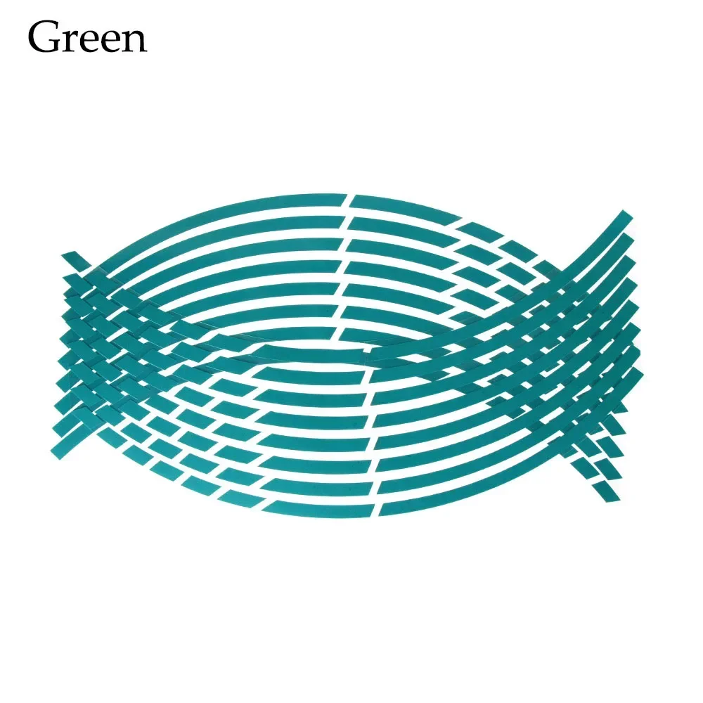 

16 шт. 17 "18" наклейки на колеса мотоцикла, универсальные автомобильные стальные диски, светоотражающие наклейки на колеса автомобиля, водостойкая лента на обод мотоцикла