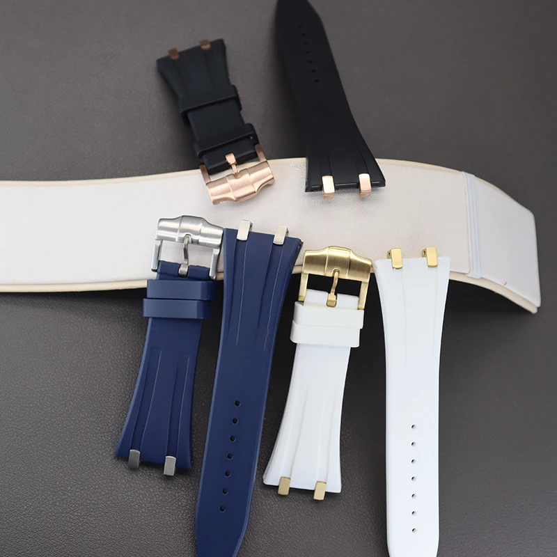 Резиновый ремешок для часов 26 5 мм роскошный мужской части из нержавеющей стали с