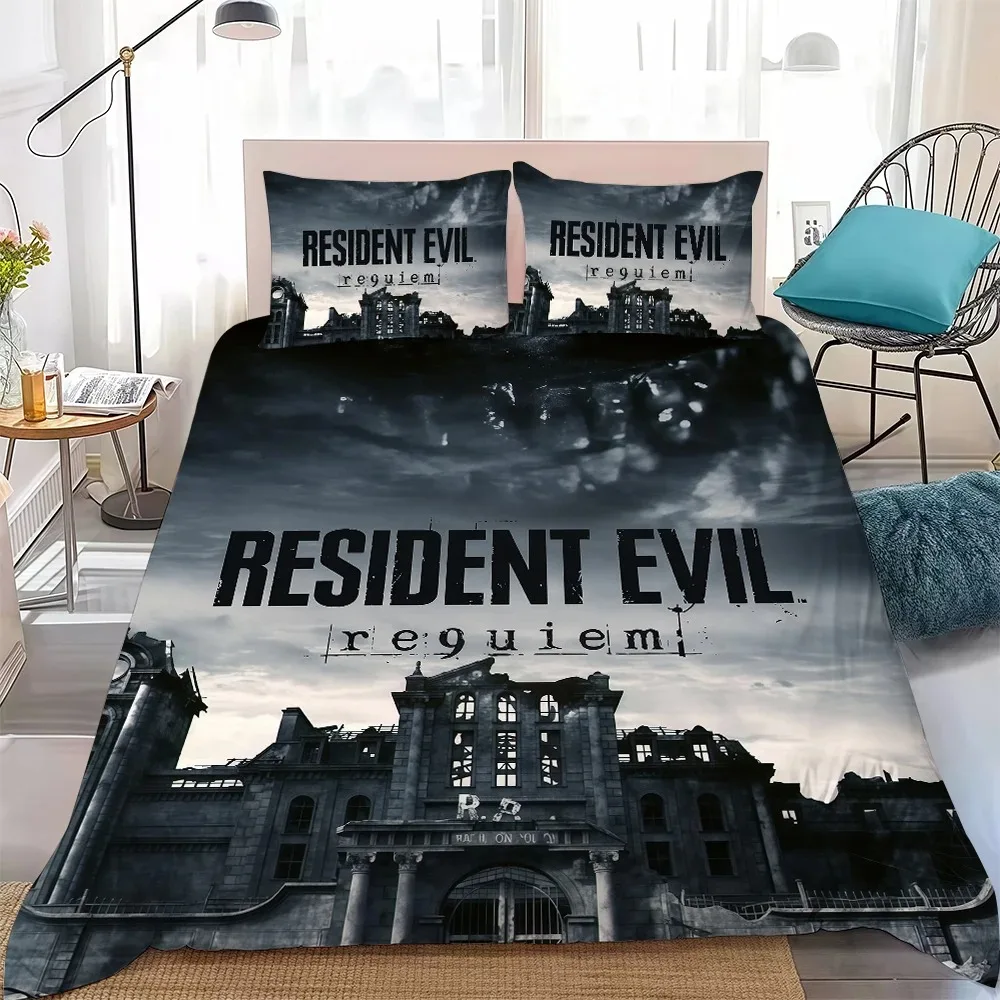 Комплект постельного белья R-Resident Evil Requiem: Мягкое, комфортное, летнее, для студенческих общежитий, дома, детской кроватки. Хит продаж. (art.: 3920dbfb45337) - 3920dbfb45337