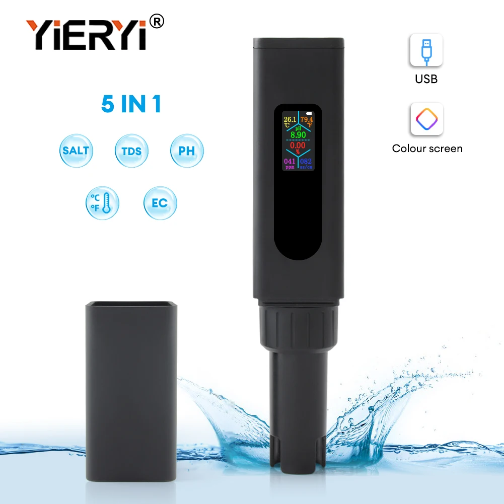 

Yieryi THE01858 5 в 1 Тестер качества воды