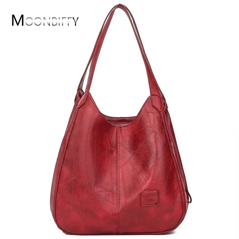 

Vintage Leather luxury handbags women bags designer bags famous brand women bags Large Capacity Tote Bags for women sac A Main
