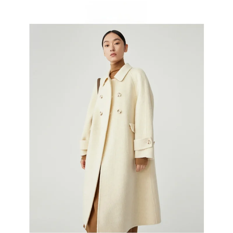 Двусторонний дафлкот Indicia из 00% овечьей шерсти шерстяная куртка художественная