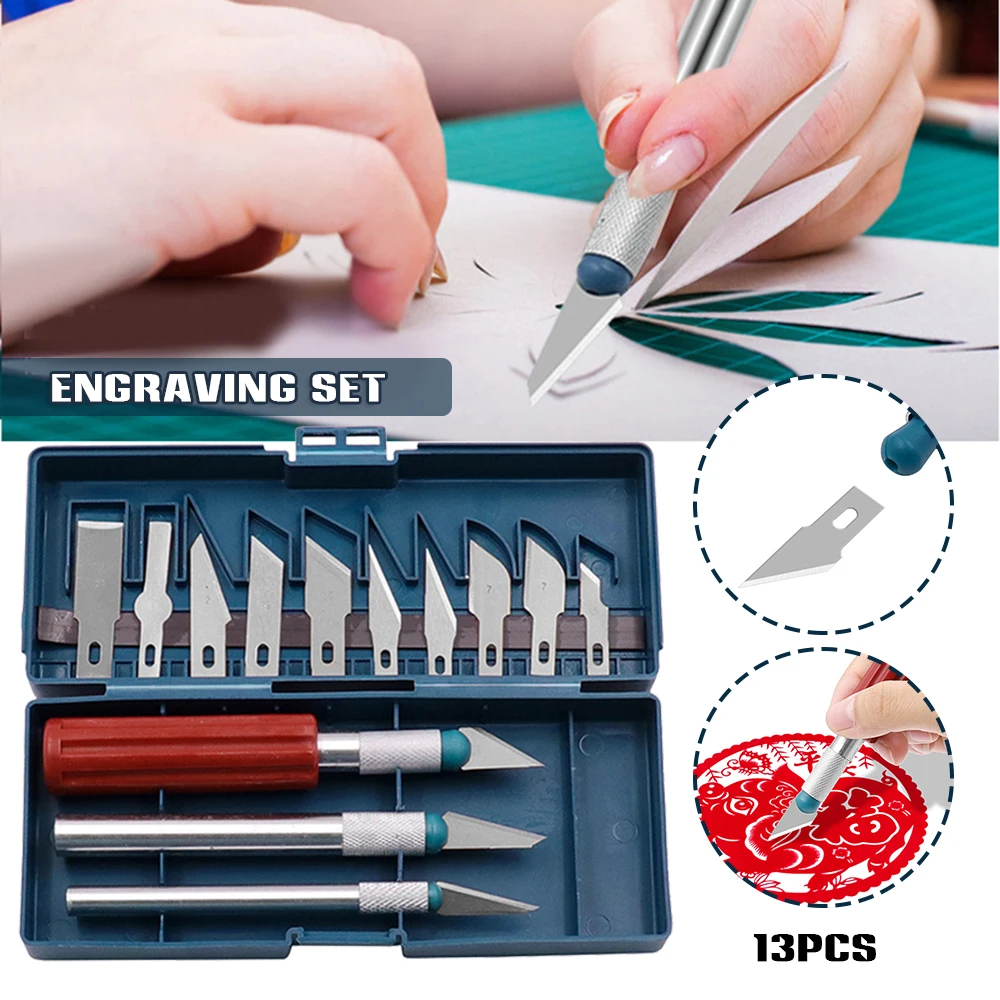 

Hobby Cutter Kit Sharp Razor Cutter Tool Cutter Engraving Precision Craft Cutter Art Cutter & Blades DIY Repair Hand Tools GQ