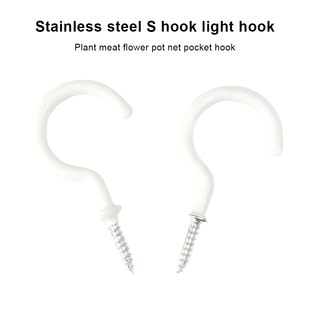 

Pack of 10 Ceiling Hooks Bedroom Living Room Plants Organizer Hanger Stand