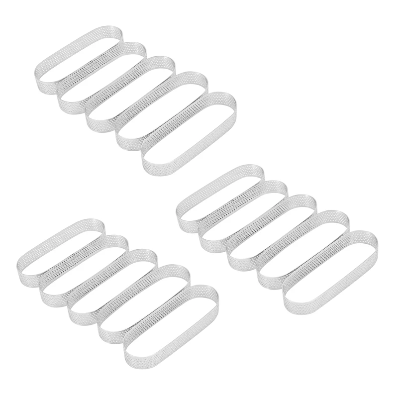 

15PCS Mini Mousse Cake Ring Stainless Steel Perforated Mold DIY Mousse Ring Dessert Cookies Baking Mould Baking Tools