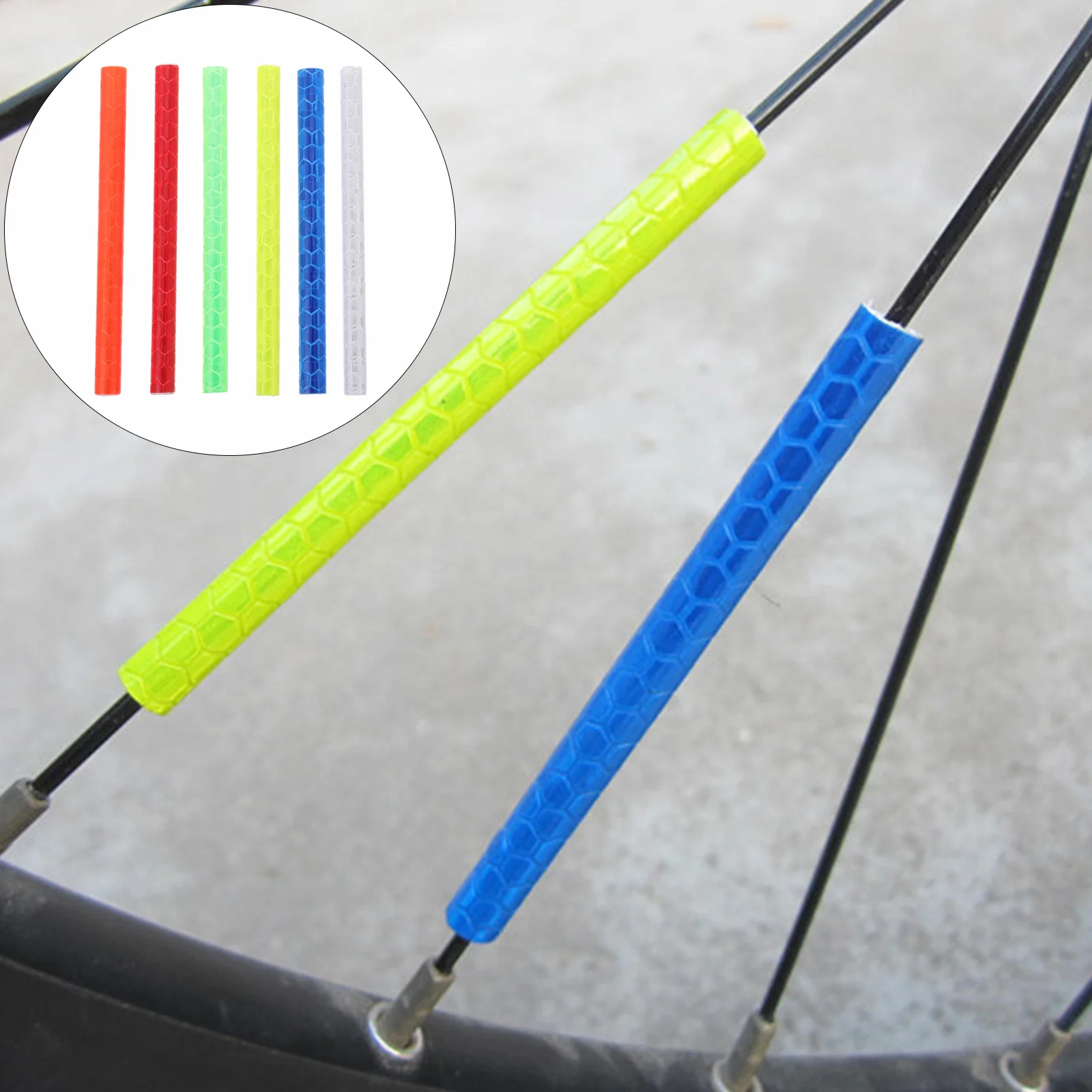 

Bike Spokes Reflector Rim Tube Warning Spoke Wheel Skins Wraps Reflective Tapecycling Mountain Universal Road Strips Ycling