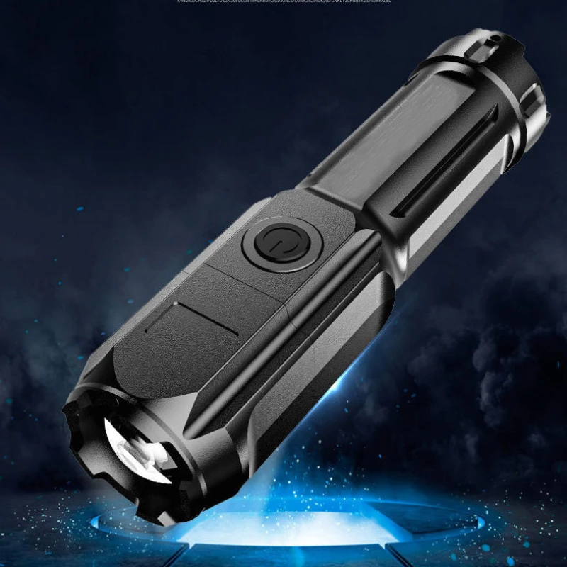 5000LM Powerful LED Flashlights TorchesTactical Flash Light Long Range 500m Torch Waterproof Camping Hand Light USB Rechargeable