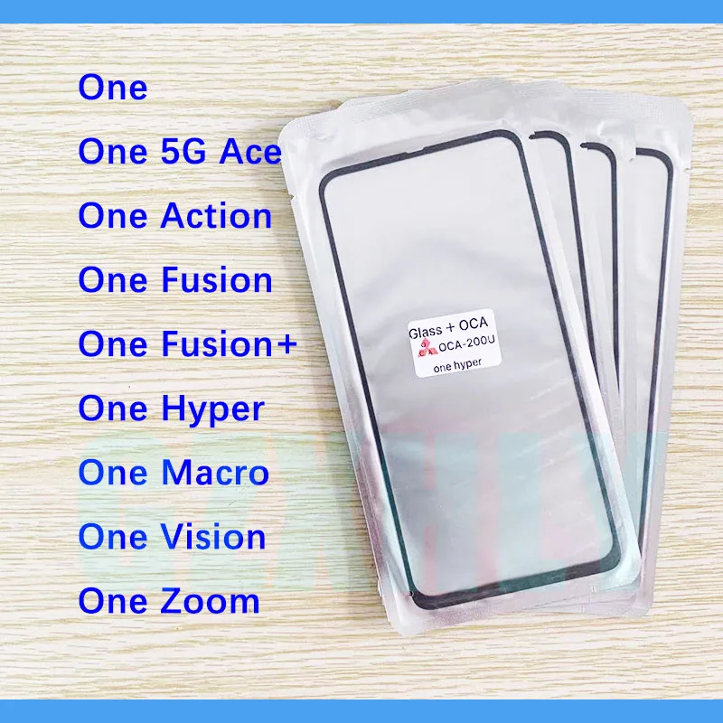 

10 шт. переднее стекло + OCA LCD Внешний объектив для Motorola Moto One Vision Hyper Fusion + экшн-зум макро мощность искусственный сенсорный экран