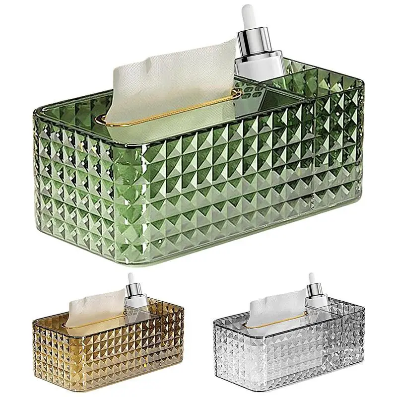 

Tissue Box Cover Tissue Box Holder Rectangular With Storage Plastic Dustproof Cover Tray Nordic Style Living Room Bedroom