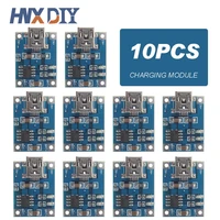 1 10pcs 5v 1a mini usb 18650 tc4056a lithium battery charging board charger module with protection dual functions tp4056