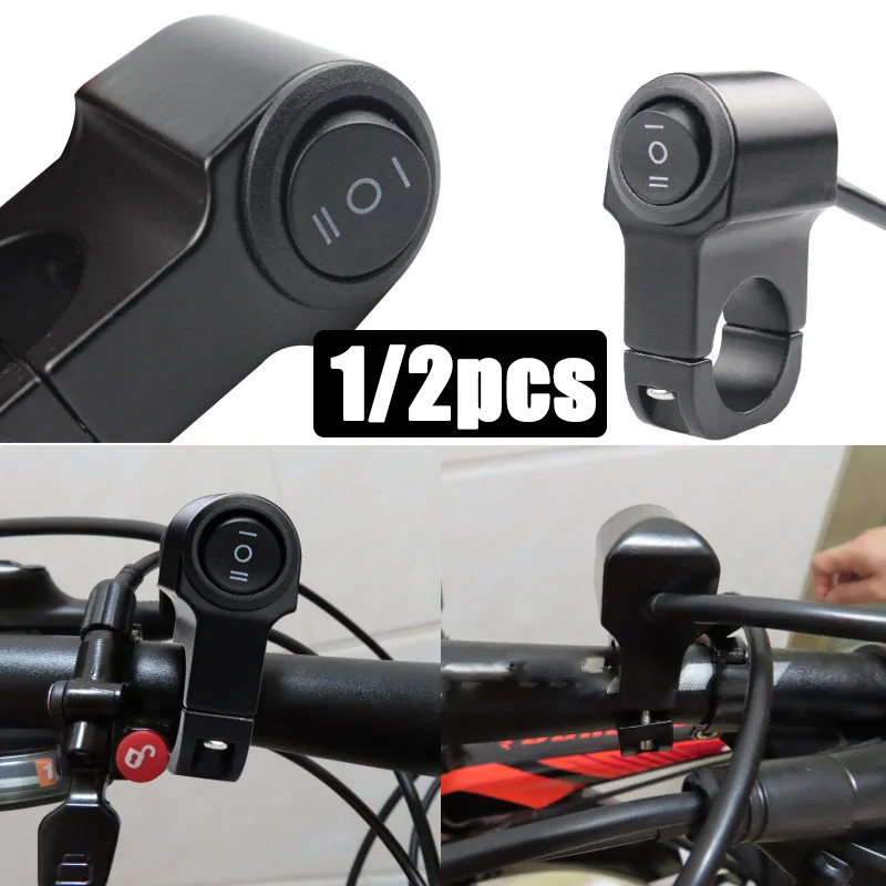 

Black Motorcycle Aluminum Alloy Handlebar Headlight ON/OFF Button Light Switch Motor Accessory Without Pilot Lamp Moto Parts