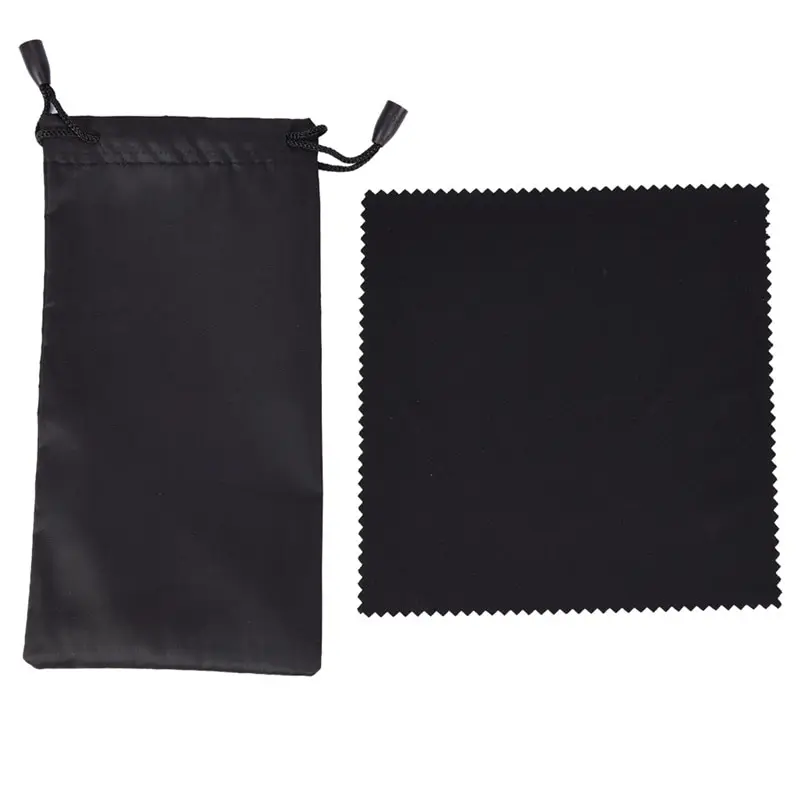 

1 Set High Quality Black Microfiber Sunglasses Eyewear Pouch Spectacle Glass Cloth Bag Pouch Custom Glasses Pouch