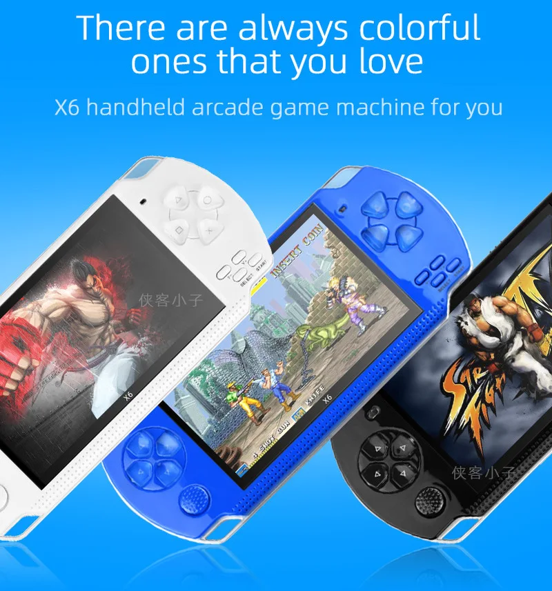 Psp3000 детская портативная игровая консоль X6 4,3 дюймов 8g детская Ретро портативная игровая консоль Nesfc Gba