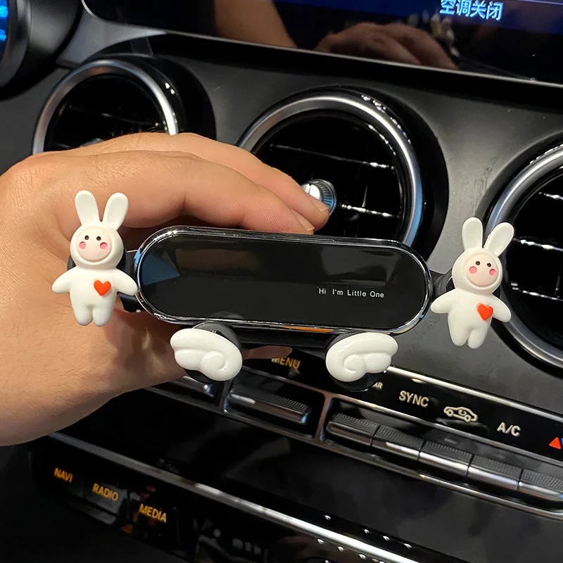 

Car Mobile Phone Holder Creative Cartoon Cute Air Outlet Mobile Phone Support Frame Universal Multi-function Navigation Bracket