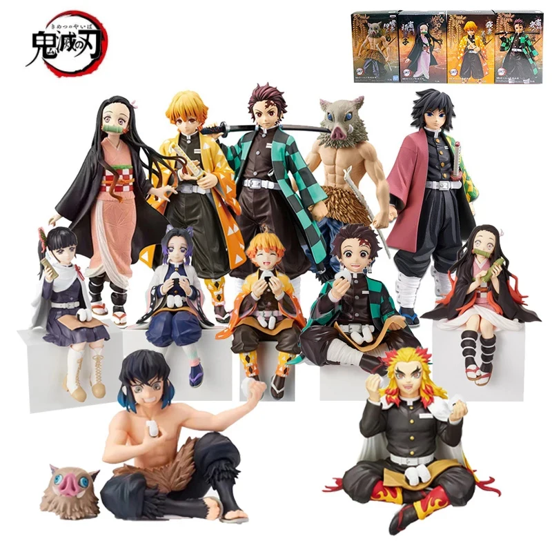 

Anime Figure Kamado Tanjirou/Agatsuma Zenitsu Action Figure Kimetsu no Yaiba Figurine Toys Premium Chokonose Figure Demon Slayer