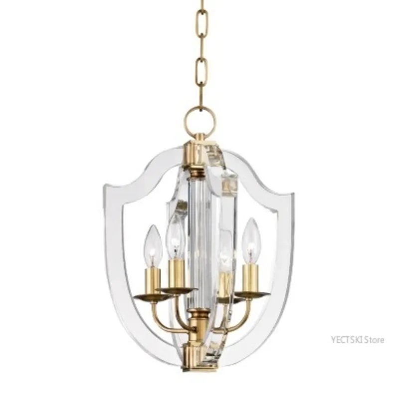 Прозрачная акриловая свеча в современном минималистичном стиле новый