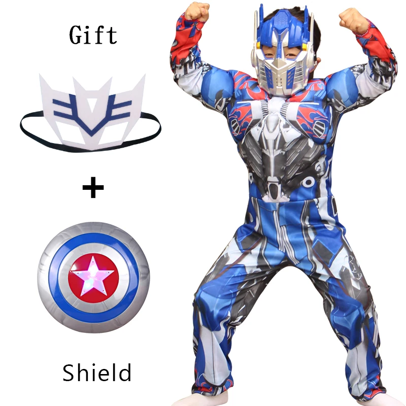 

Костюмы для косплея для детей на Хэллоуин, косплей, кино, костюмы Optimus Prim, защитная маска супергероя, аксессуары, карнавальвечерние