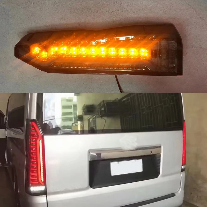 

Fit for HIACE 2019+ LED Taillight assembly 2pcs rear tail lamp high quality taillight easy installation appearance accessories