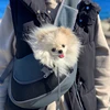 Pet Puppy Carrier S/L Outdoor Travel Dog Shoulder Bag Mesh Oxford Single Comfort Sling Handbag Tote Pouch 3