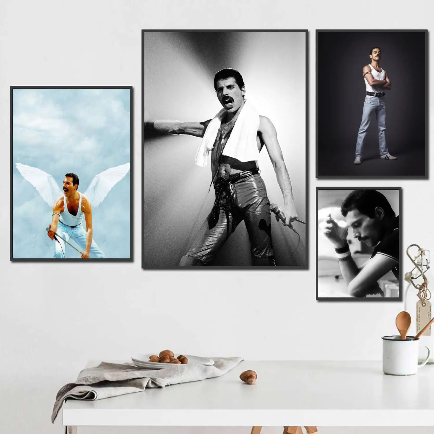 

Freddie Mercury singer 24x36 Decorative Canvas Posters Room Bar Cafe Decor Gift Print Art Wall Paintings