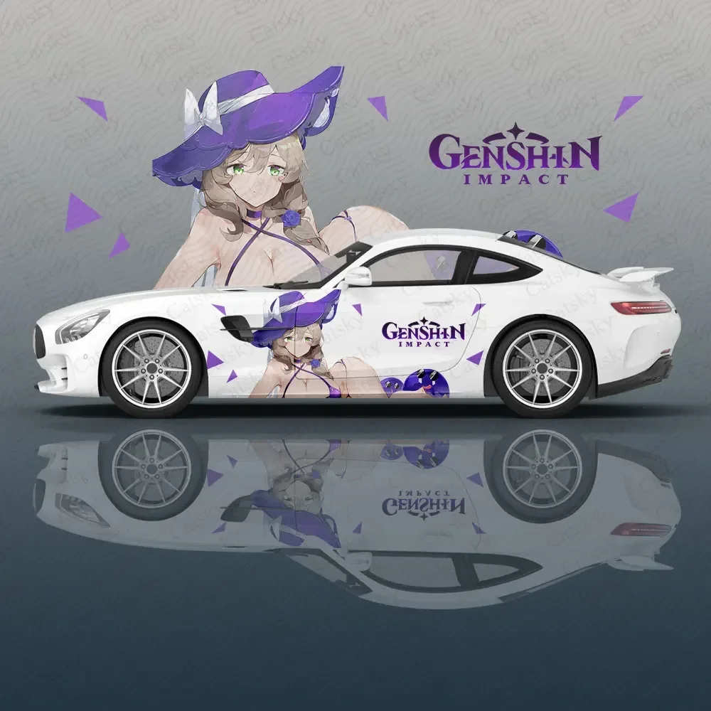 Лиза минчи (Genshin Impact) Автомобильная наклейка цветок виниловые автомобильные